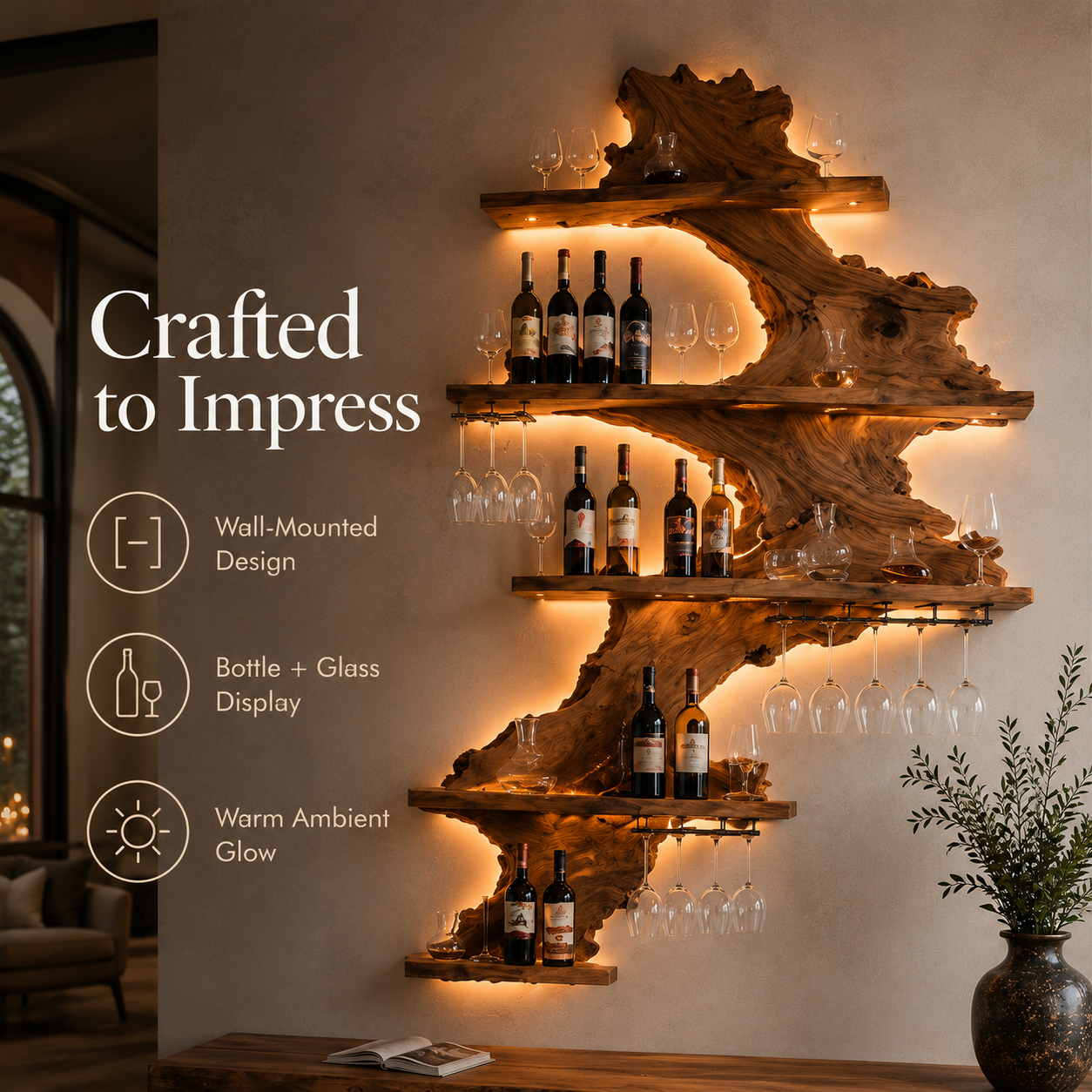 Soren Wall Mounted Wine Rack - Design 304 - product image 09