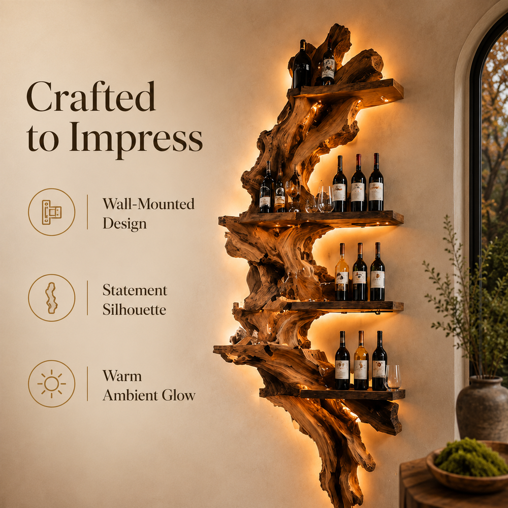 Elara Curved Wood Wine Holder - Design 305 - product image 08