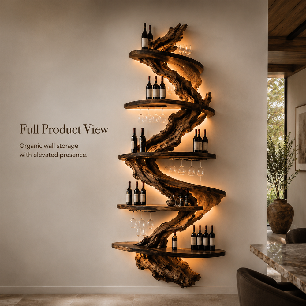 Veyra Warm Wood Wine Rack - Design 306 - product image 03