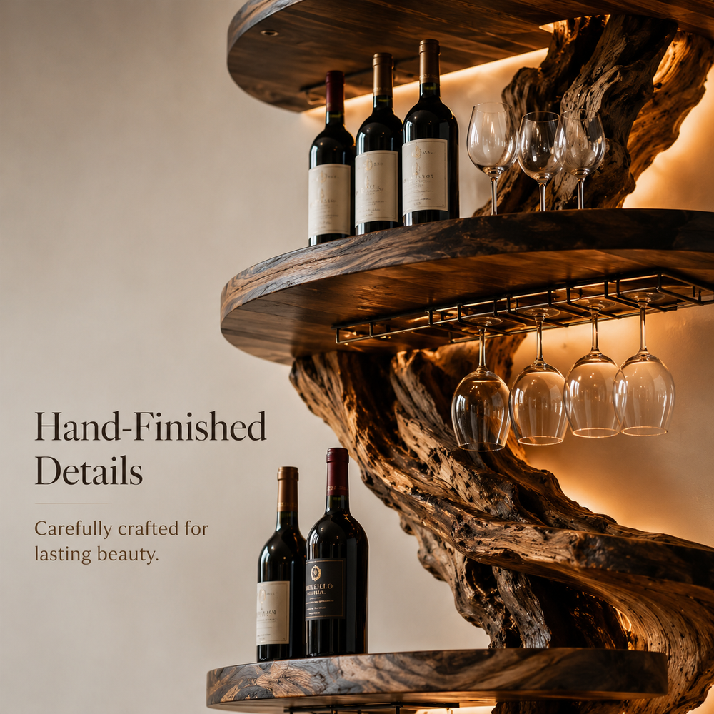 Veyra Warm Wood Wine Rack - Design 306 - product image 06