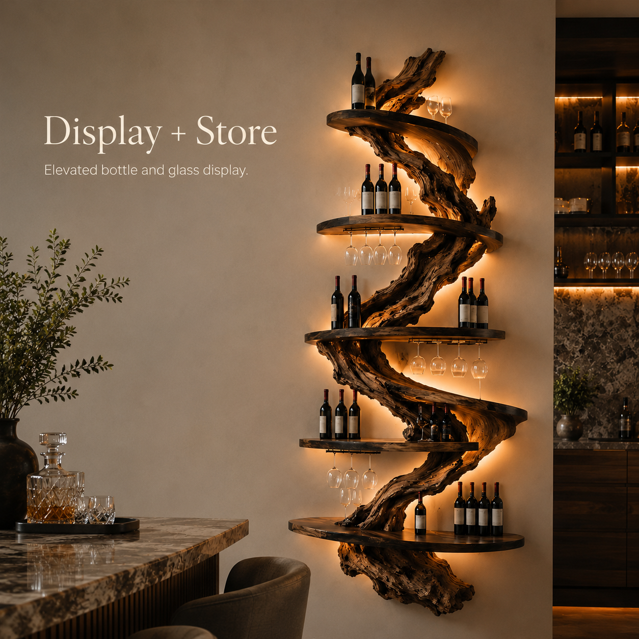 Veyra Warm Wood Wine Rack - Design 306 - product image 07