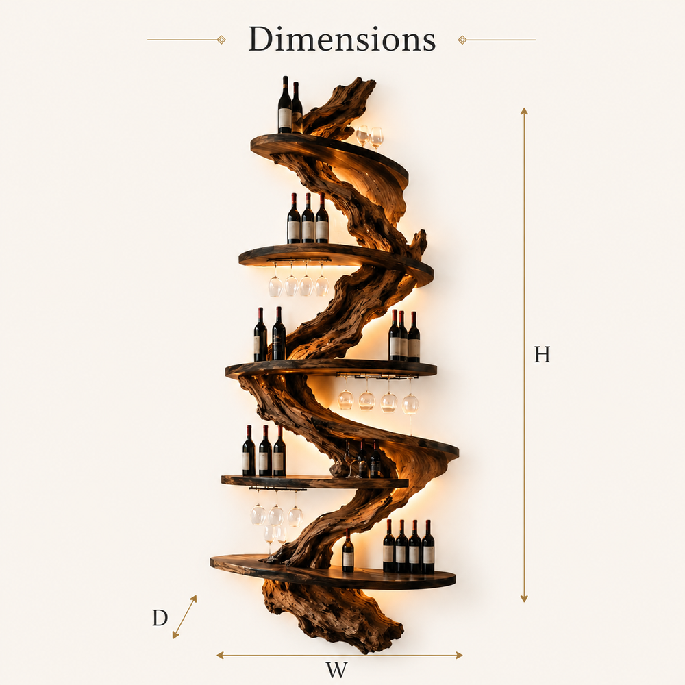 Veyra Warm Wood Wine Rack - Design 306 - product image 08