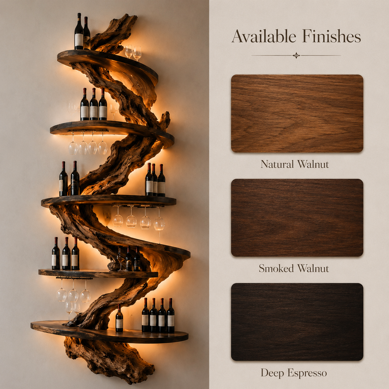 Veyra Warm Wood Wine Rack - Design 306 - product image 10