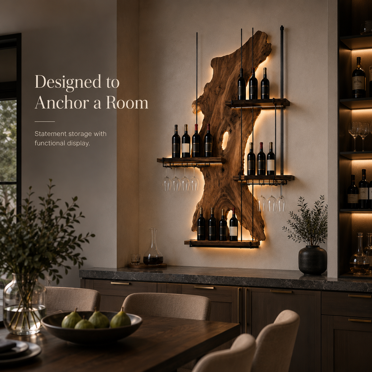Avery Sculptural Wall Wine Rack - Design 308 - product image 04