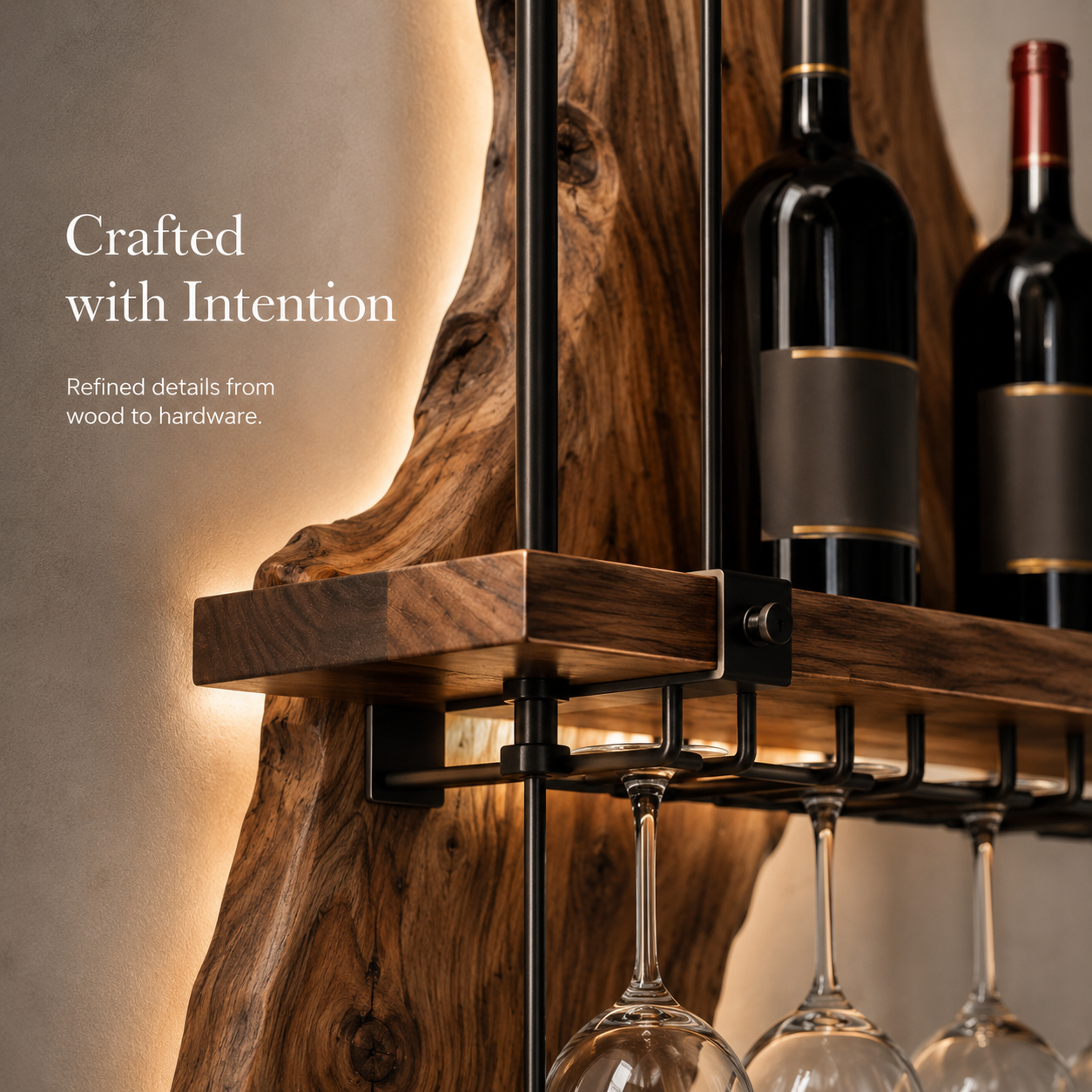 Avery Sculptural Wall Wine Rack - Design 308 - product image 06