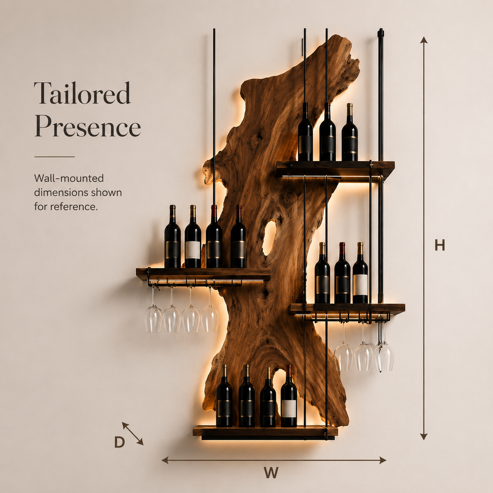 Avery Sculptural Wall Wine Rack - Design 308 - product image 08