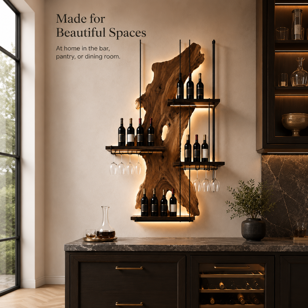 Avery Sculptural Wall Wine Rack - Design 308 - product image 10