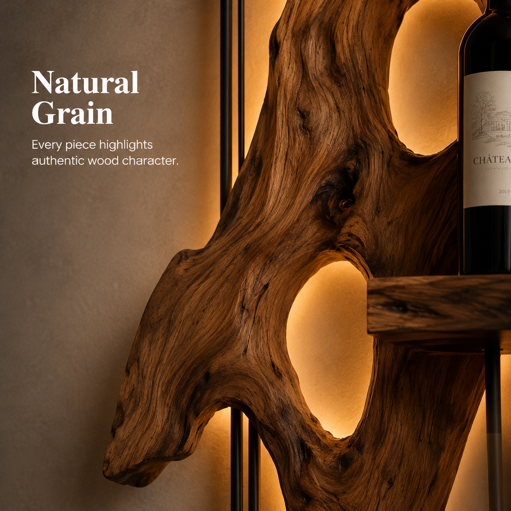 Rowan Solid Wood Wine Holder - Design 309 - product image 05