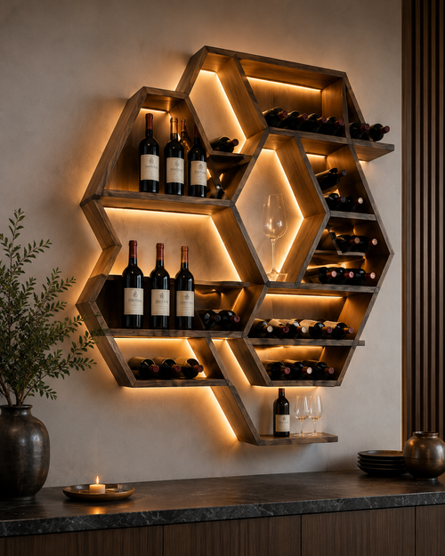 Isla Home Bar Wine Holder - Design 311 - main view