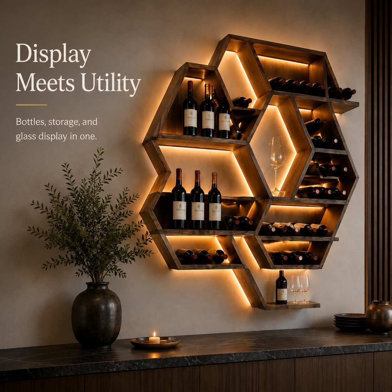 Isla Home Bar Wine Holder - Design 311 - product image 07