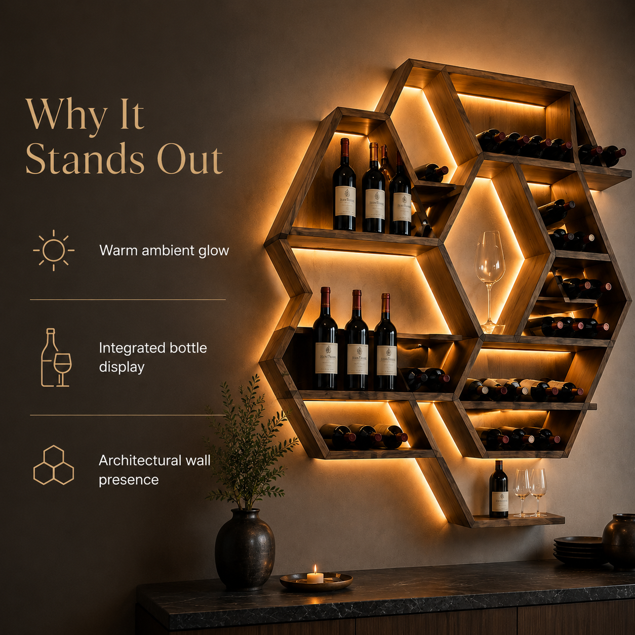 Isla Home Bar Wine Holder - Design 311 - product image 09