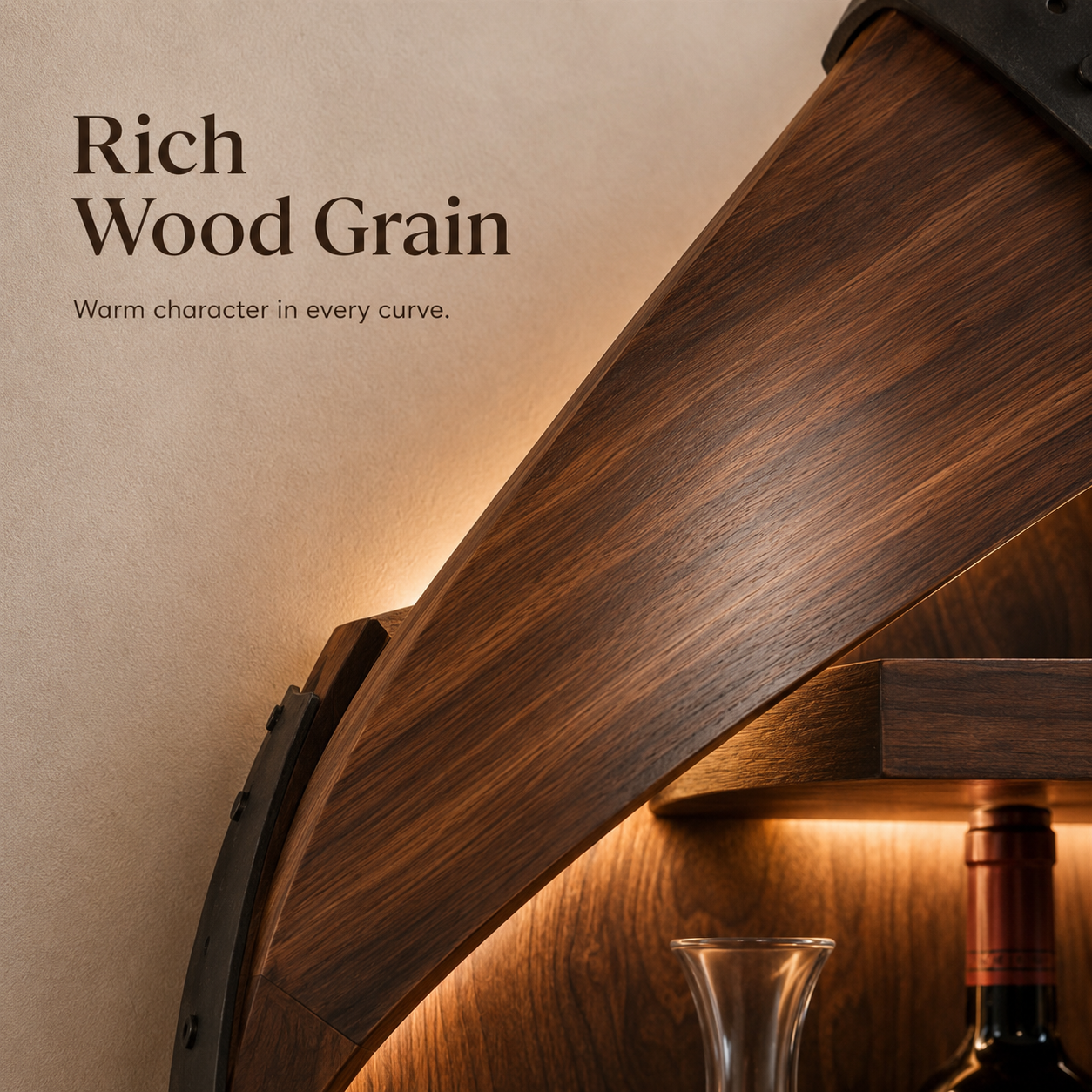 Veyra Warm Wood Wine Rack - Design 314 - product image 04