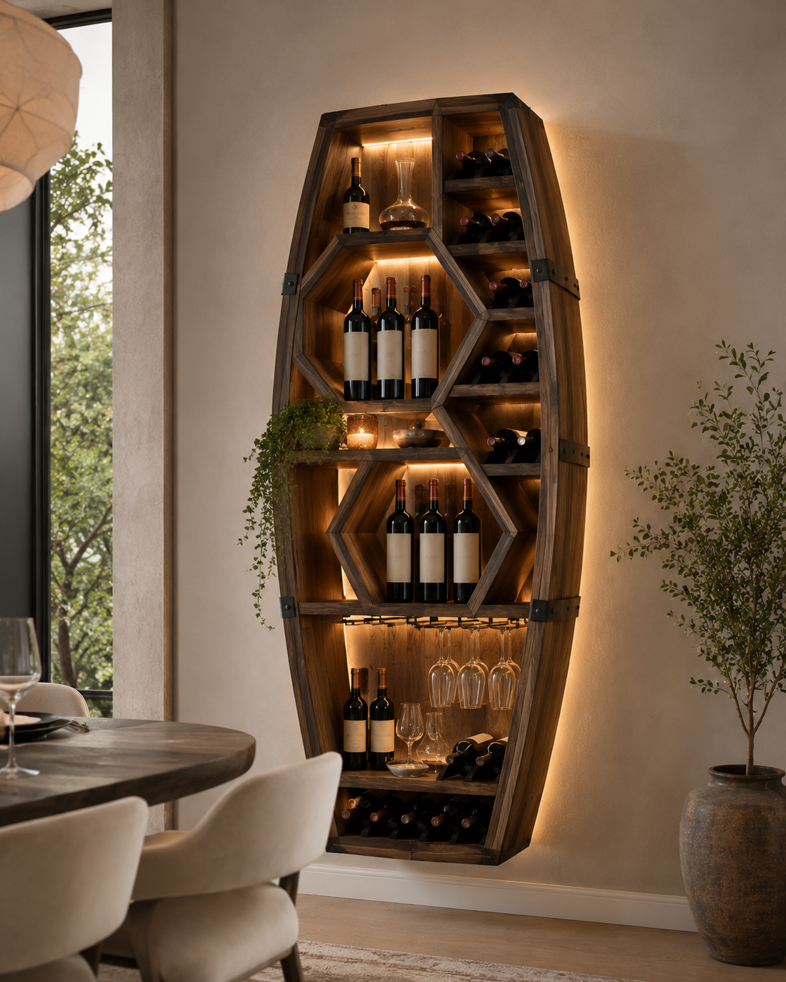 Calder Statement Wine Holder - Design 315 - main view