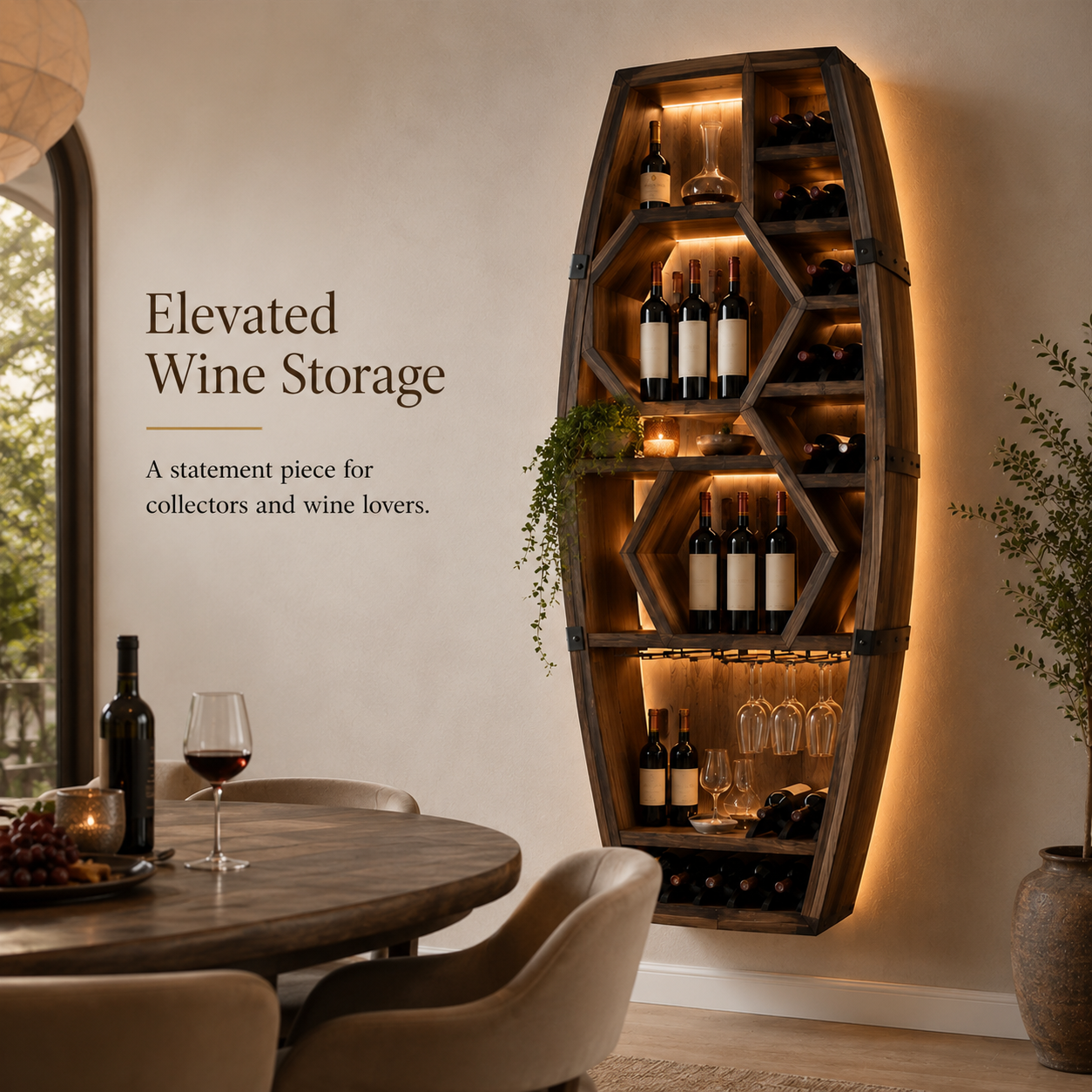 Calder Statement Wine Holder - Design 315 - product image 02
