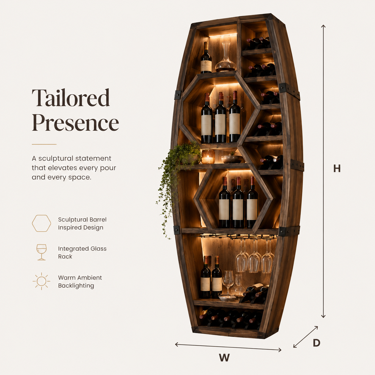 Calder Statement Wine Holder - Design 315 - product image 08