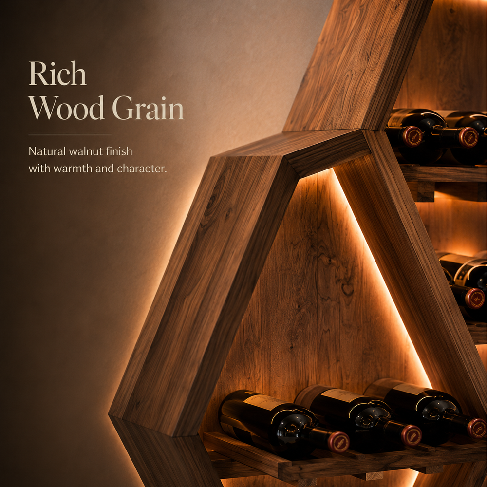 Avery Sculptural Wall Wine Rack - Design 316 - product image 05