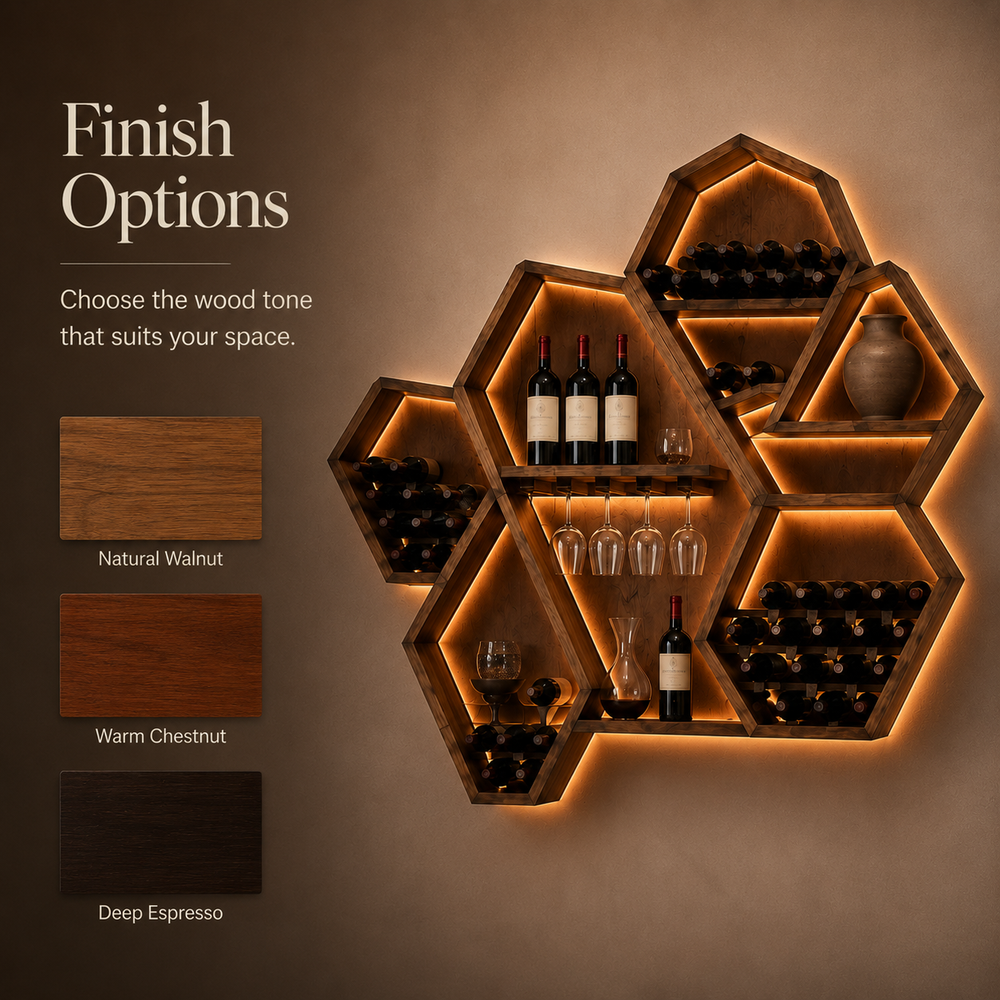 Avery Sculptural Wall Wine Rack - Design 316 - product image 11