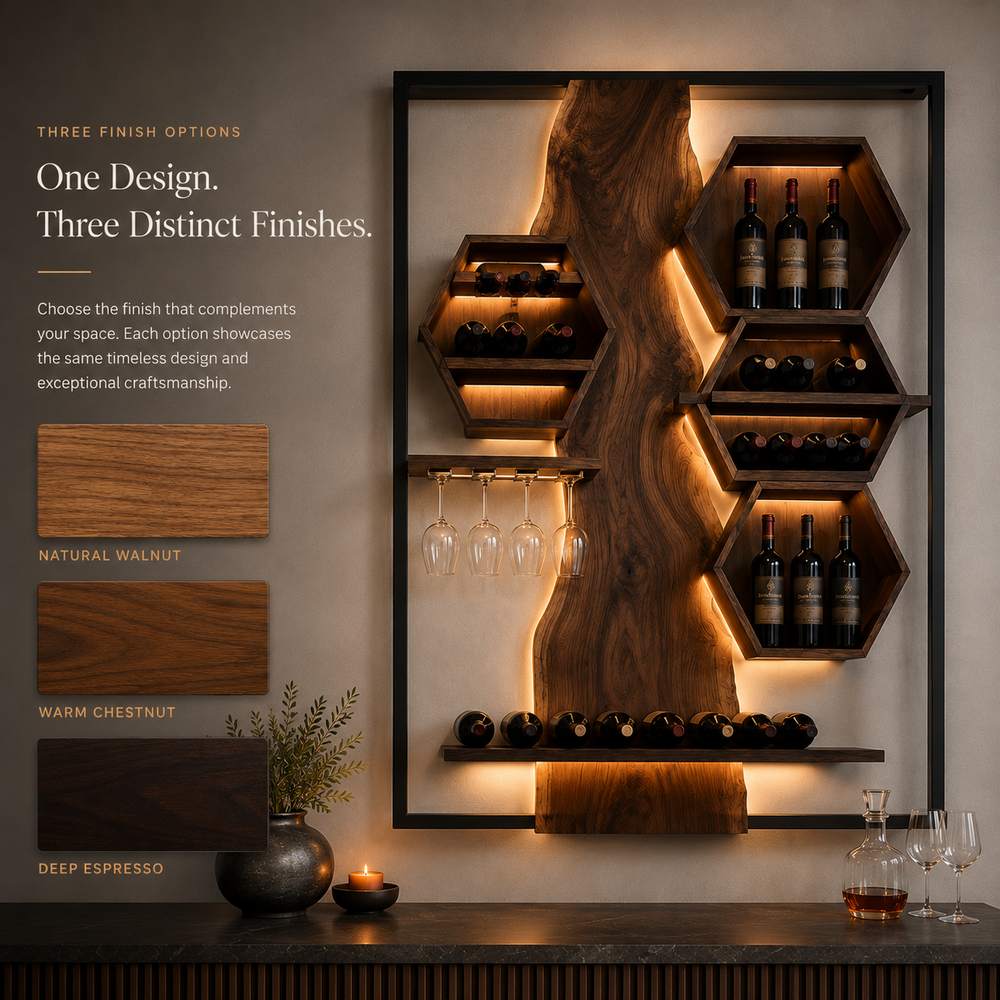 Rowan Solid Wood Wine Holder - Design 317 - product image 11