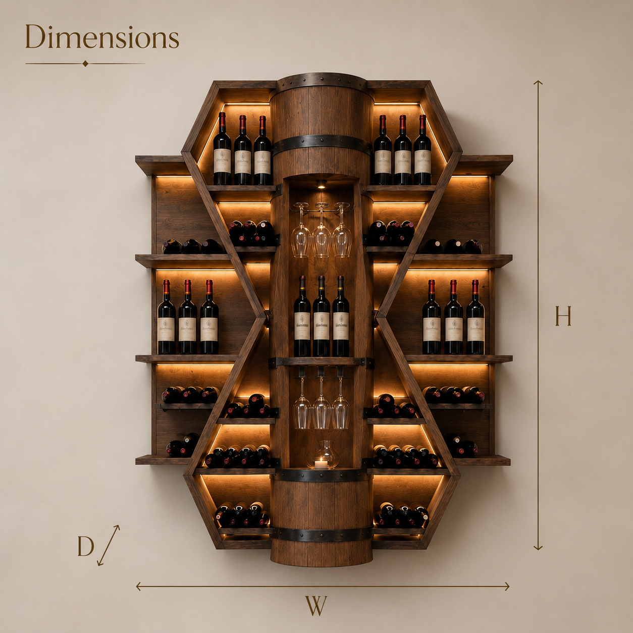 Marin Gallery Wine Rack - Design 318 - product image 06