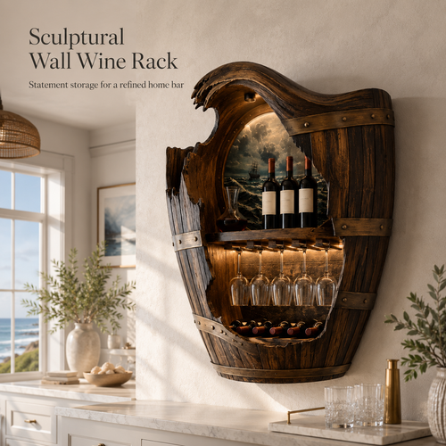 Avery Sculptural Wall Wine Rack - Design 319 - product image 02