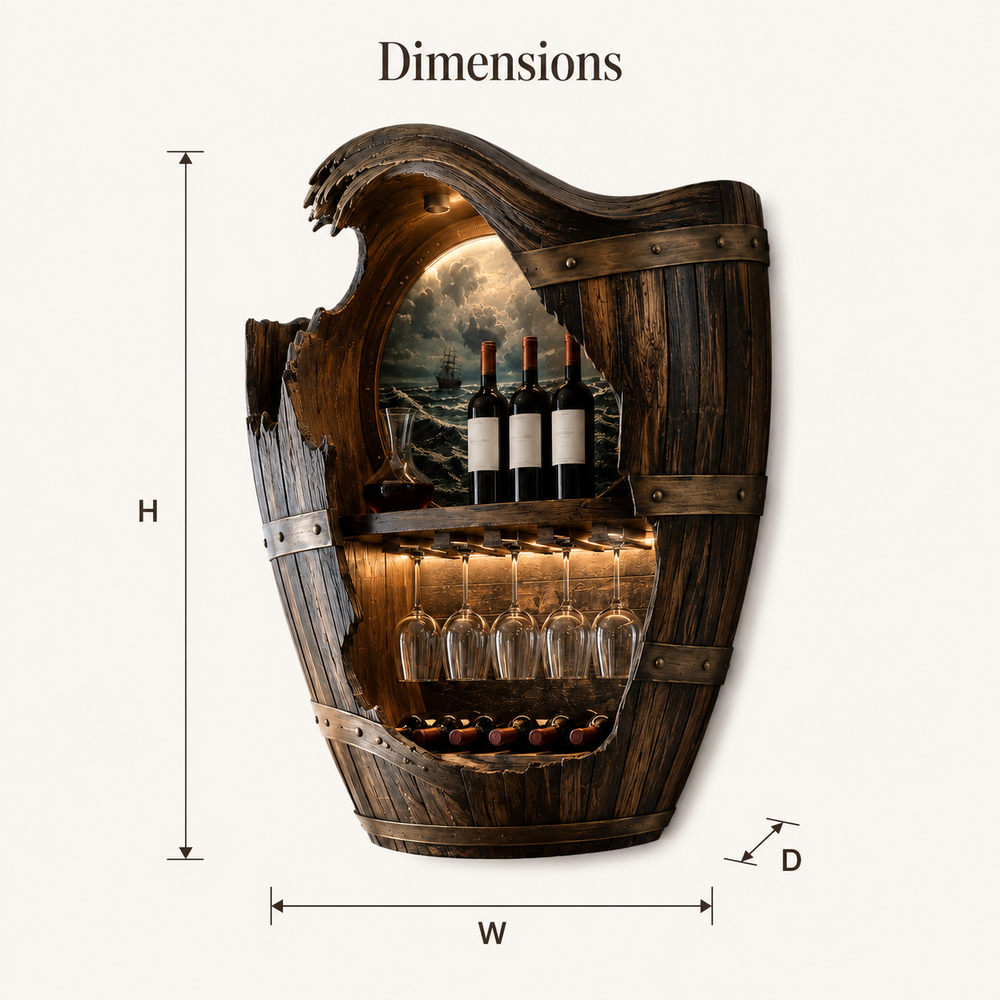 Avery Sculptural Wall Wine Rack - Design 319 - product image 07
