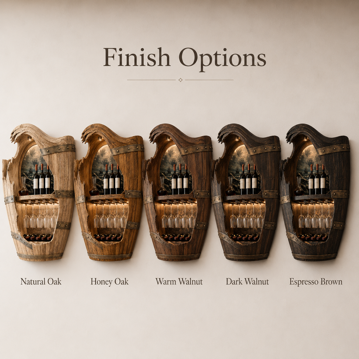 Avery Sculptural Wall Wine Rack - Design 319 - product image 11