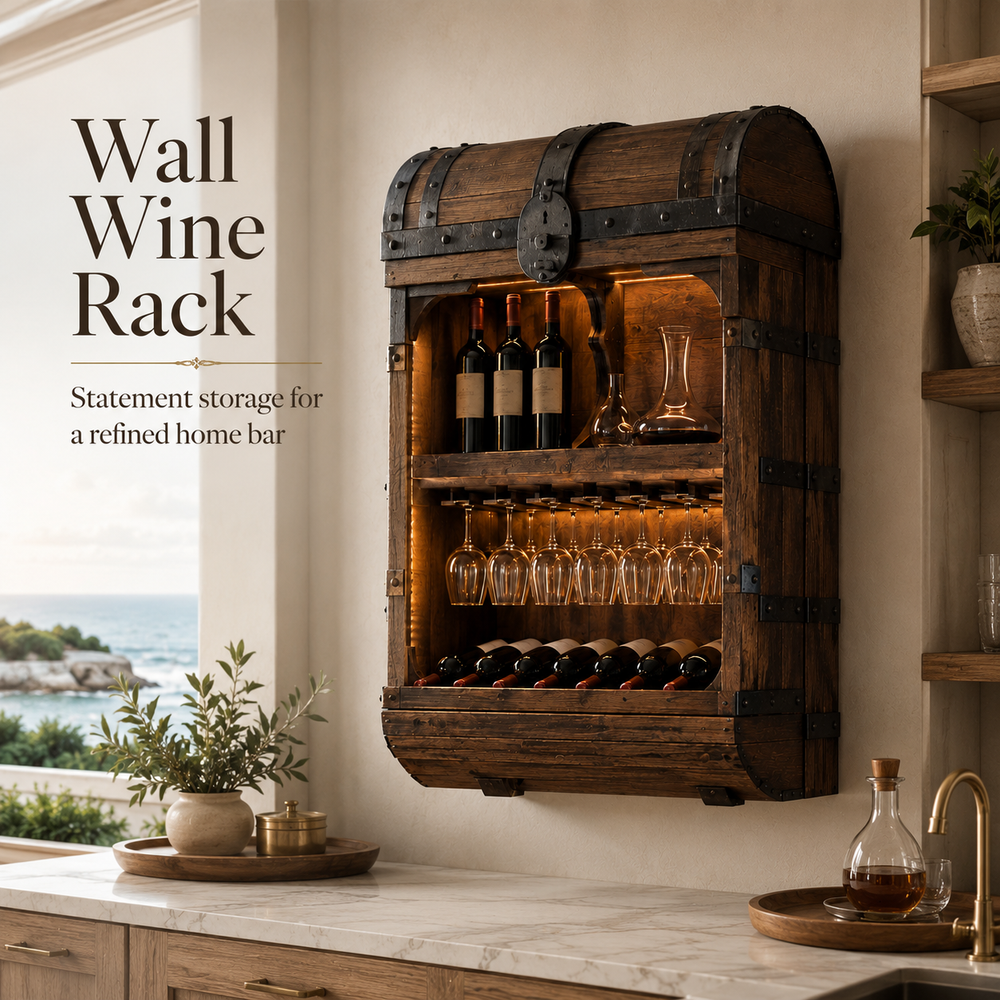 Rowan Solid Wood Wine Holder - Design 320 - product image 02
