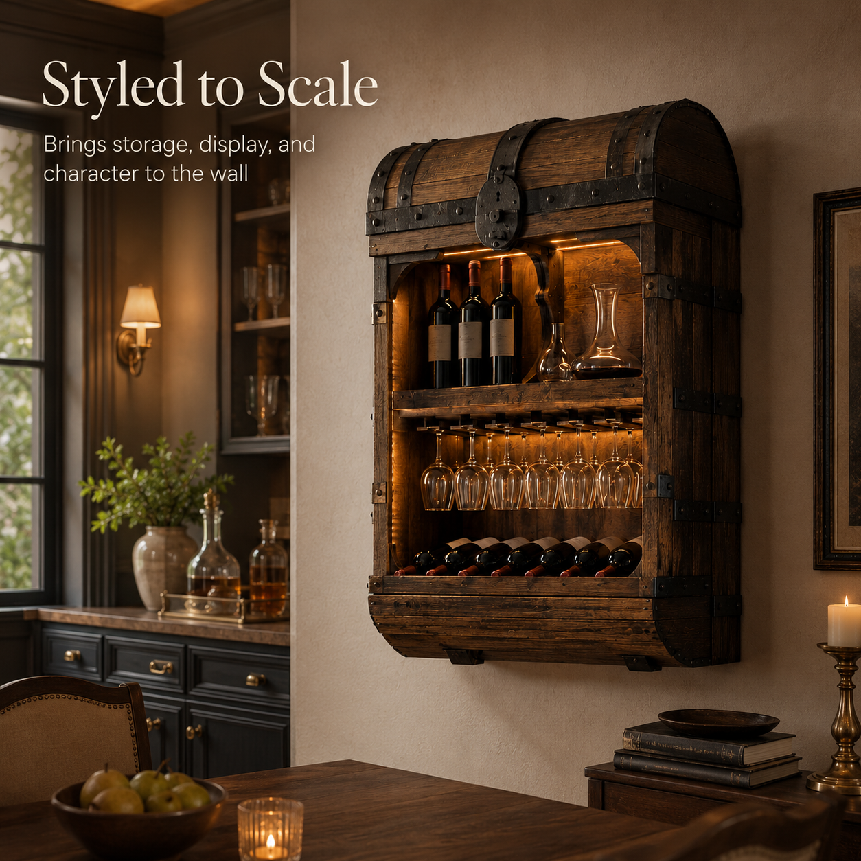 Rowan Solid Wood Wine Holder - Design 320 - product image 04