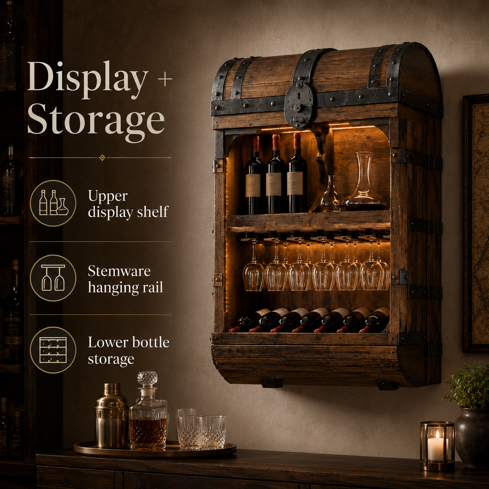 Rowan Solid Wood Wine Holder - Design 320 - product image 06