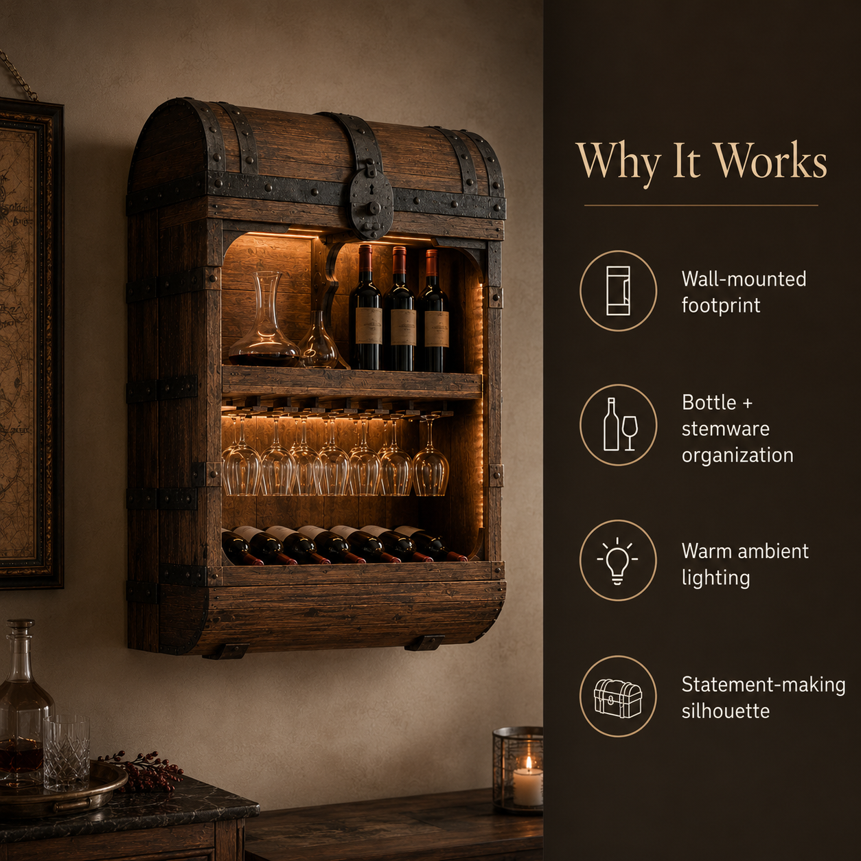 Rowan Solid Wood Wine Holder - Design 320 - product image 08
