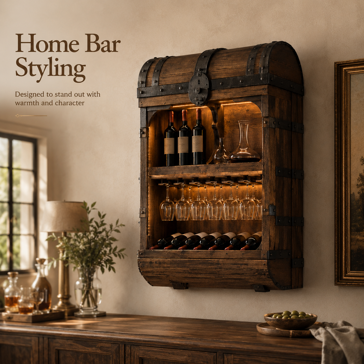 Rowan Solid Wood Wine Holder - Design 320 - product image 10