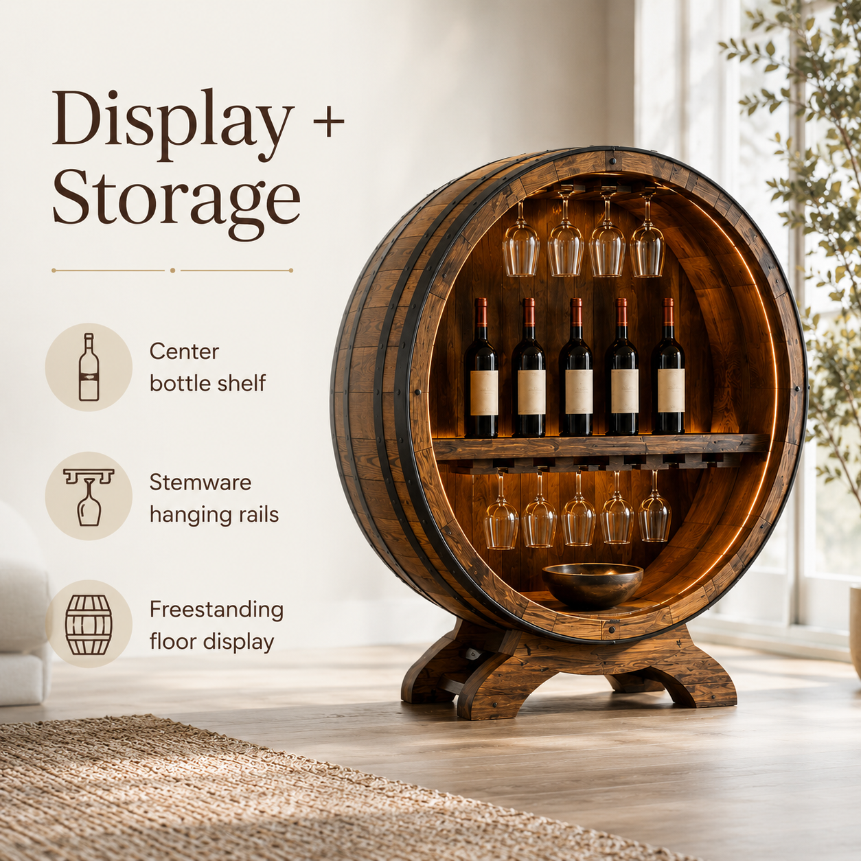 Isla Home Bar Wine Holder - Design 322 - product image 06