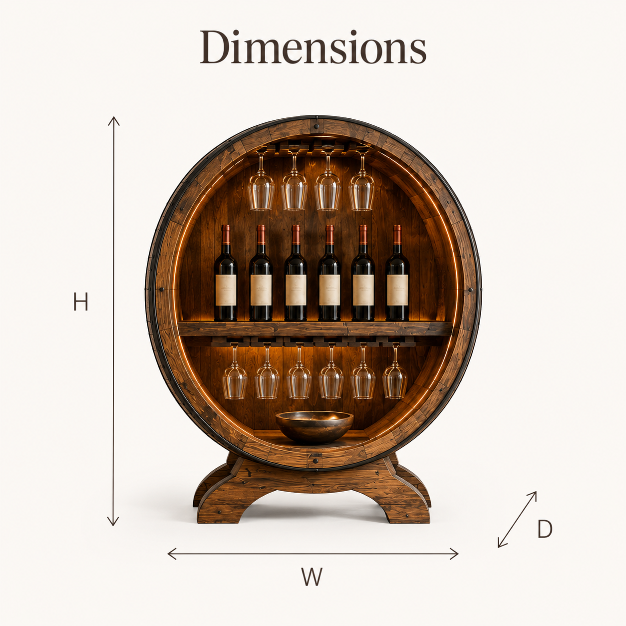 Isla Home Bar Wine Holder - Design 322 - product image 07