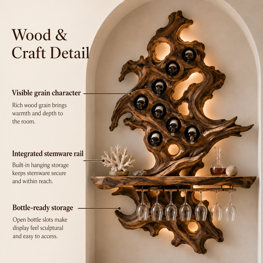 Soren Wall Mounted Wine Rack - Design 323 - product image 05