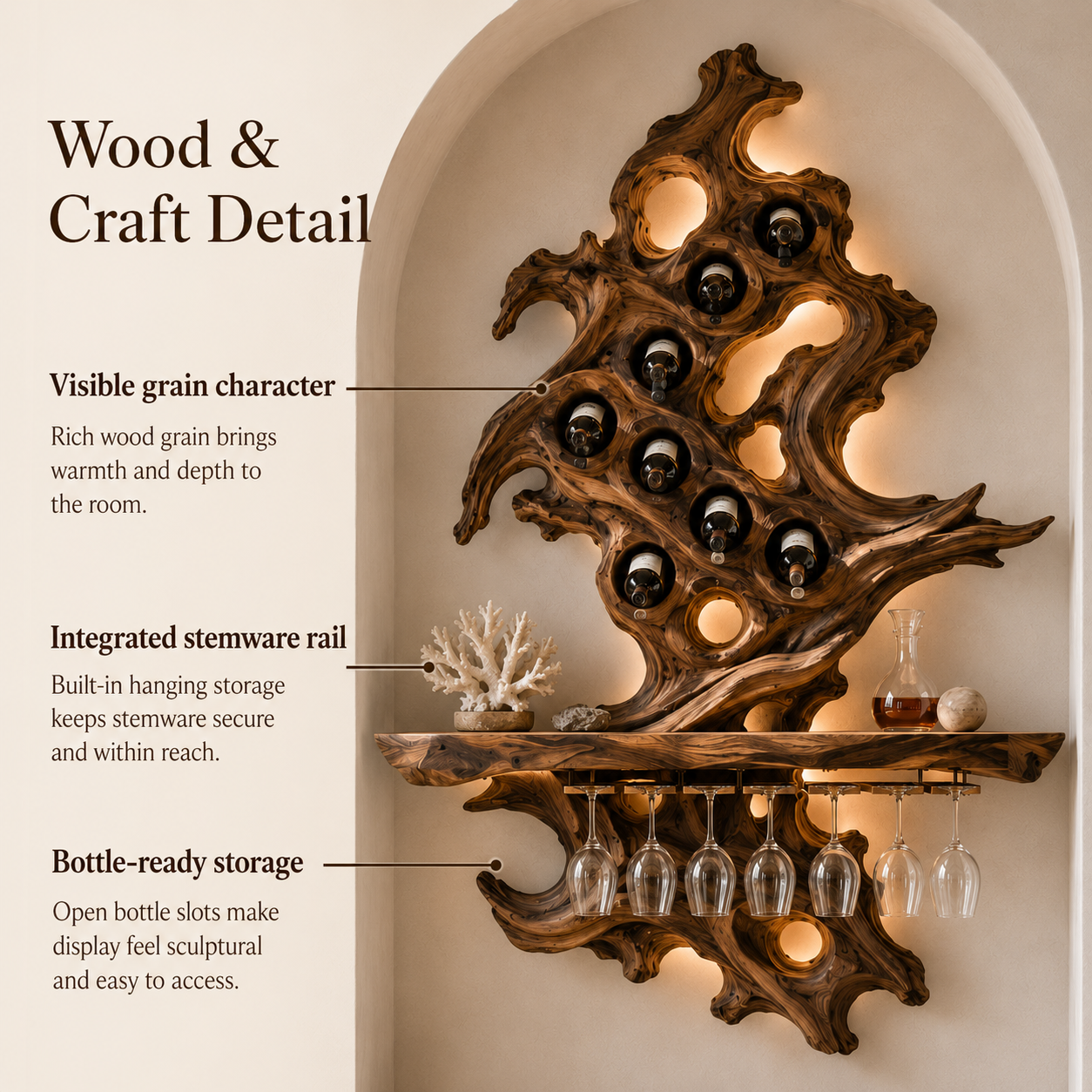 Soren Wall Mounted Wine Rack - Design 323 - product image 05