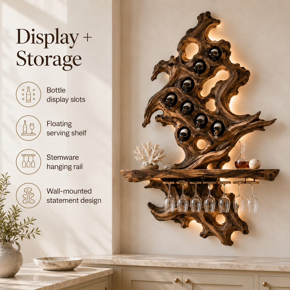 Soren Wall Mounted Wine Rack - Design 323 - product image 06
