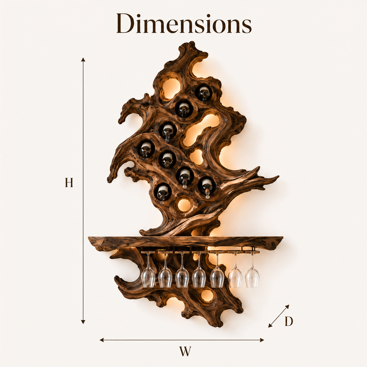 Soren Wall Mounted Wine Rack - Design 323 - product image 07