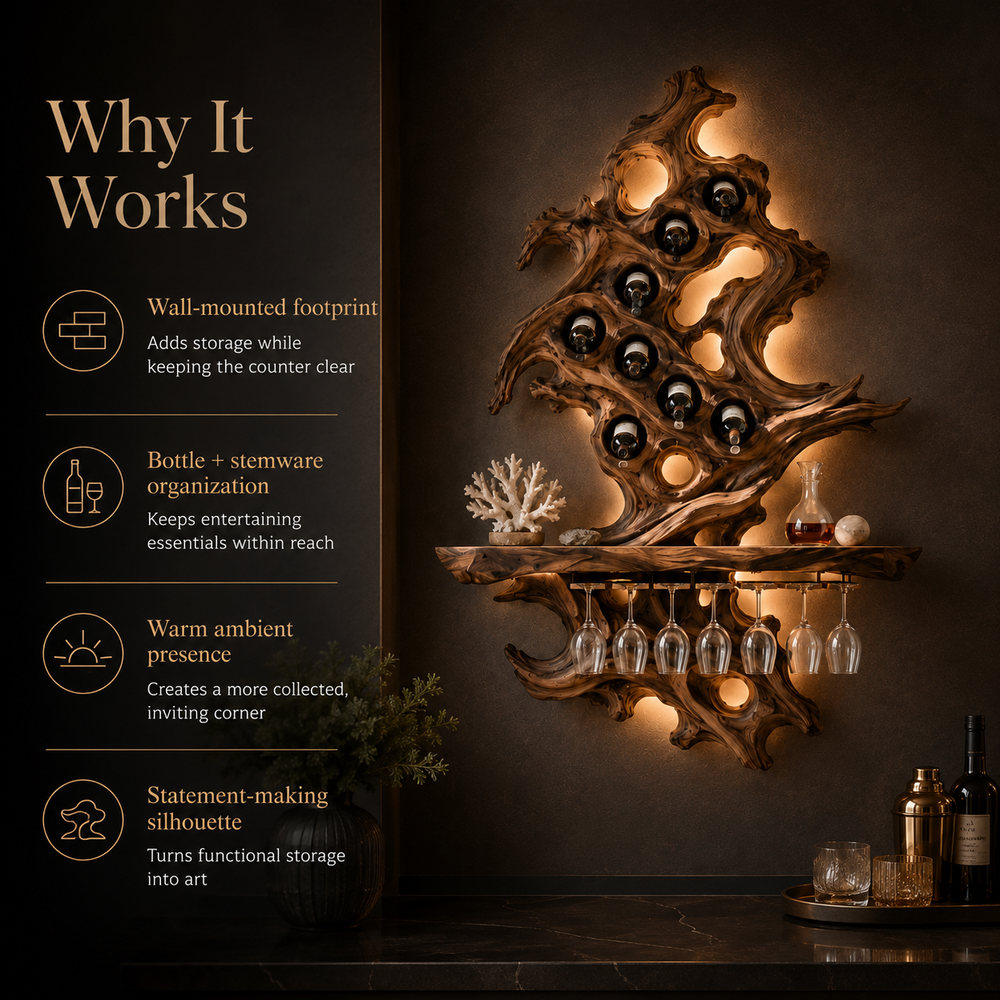 Soren Wall Mounted Wine Rack - Design 323 - product image 08