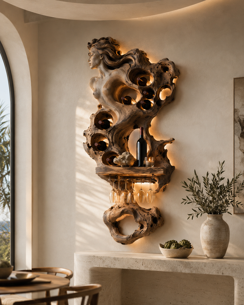 Rowan Solid Wood Wine Holder - Design 325 - main view