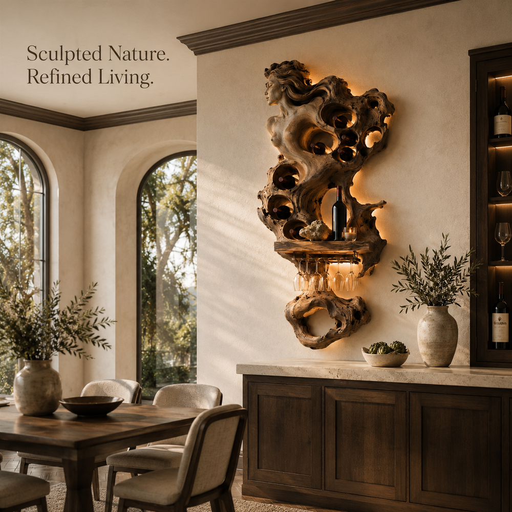 Rowan Solid Wood Wine Holder - Design 325 - product image 04