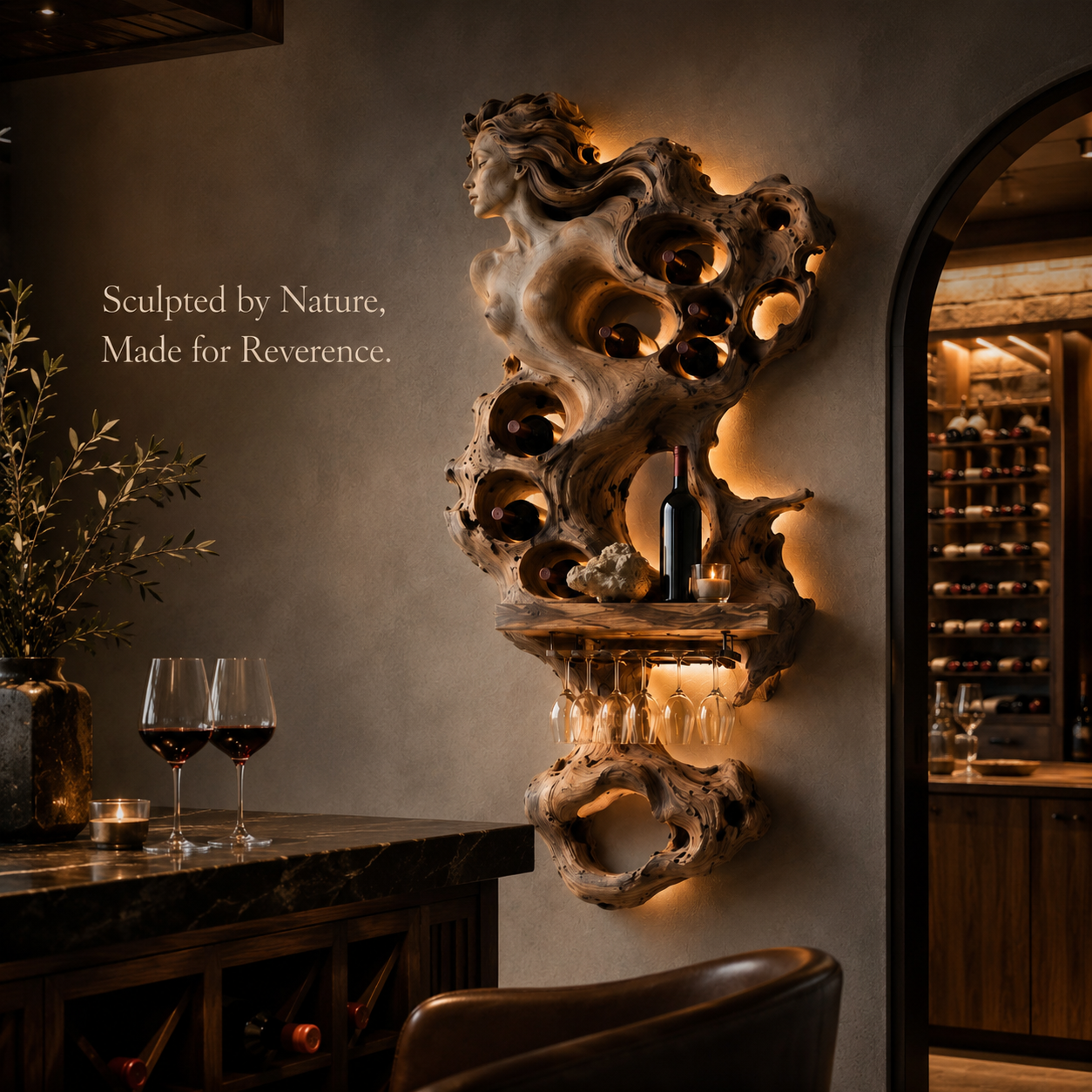 Rowan Solid Wood Wine Holder - Design 325 - product image 10