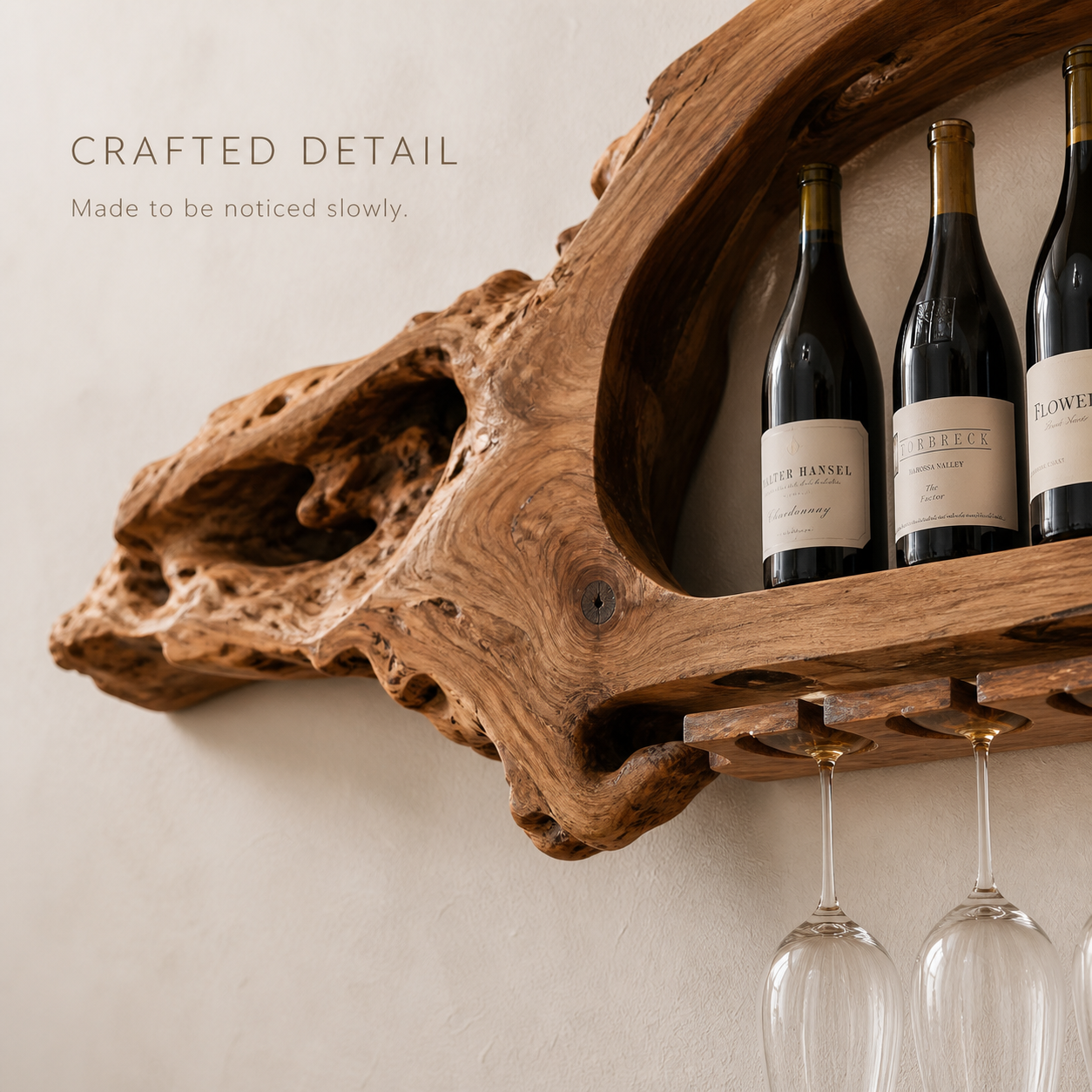 Avery Sculptural Wall Wine Rack - Design 326 - product image 06