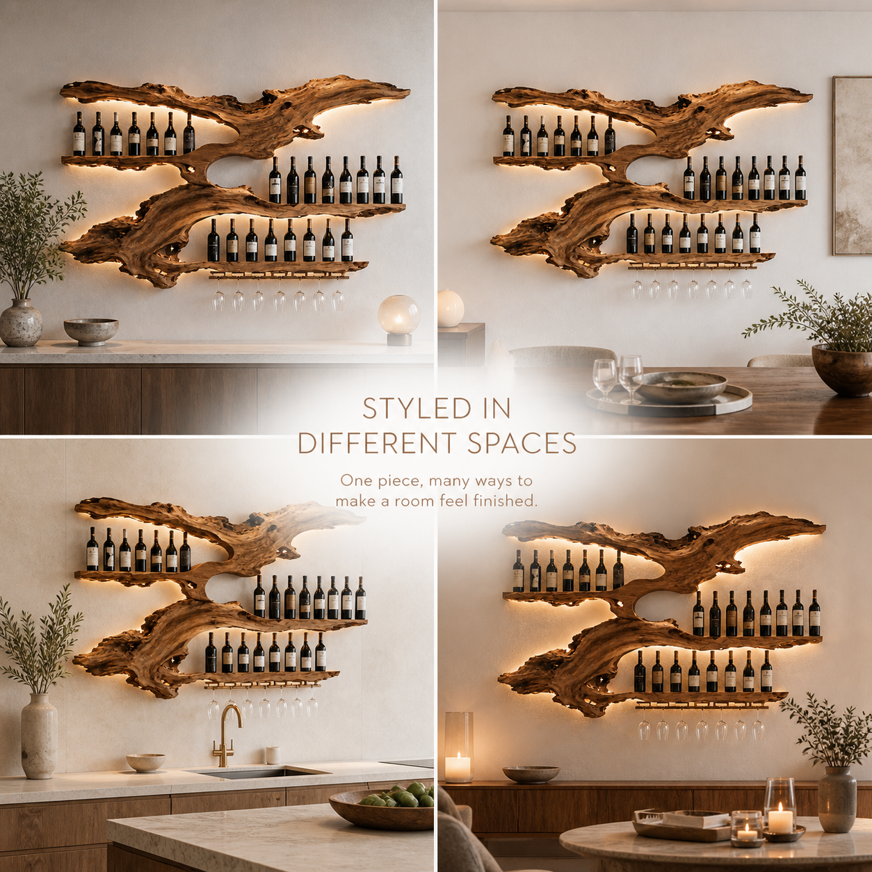 Avery Sculptural Wall Wine Rack - Design 326 - product image 10