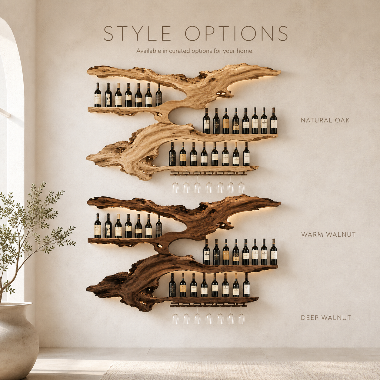 Avery Sculptural Wall Wine Rack - Design 326 - product image 11