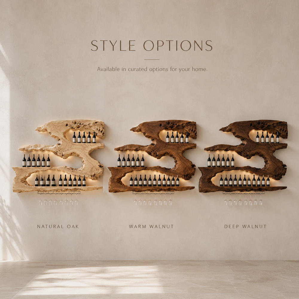 Rowan Natural Wood Wall Wine Holder - Design 327 - product image 11
