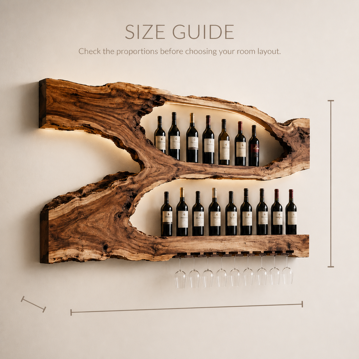 Marin Gallery Wall Wine Rack - Design 328 - product image 08