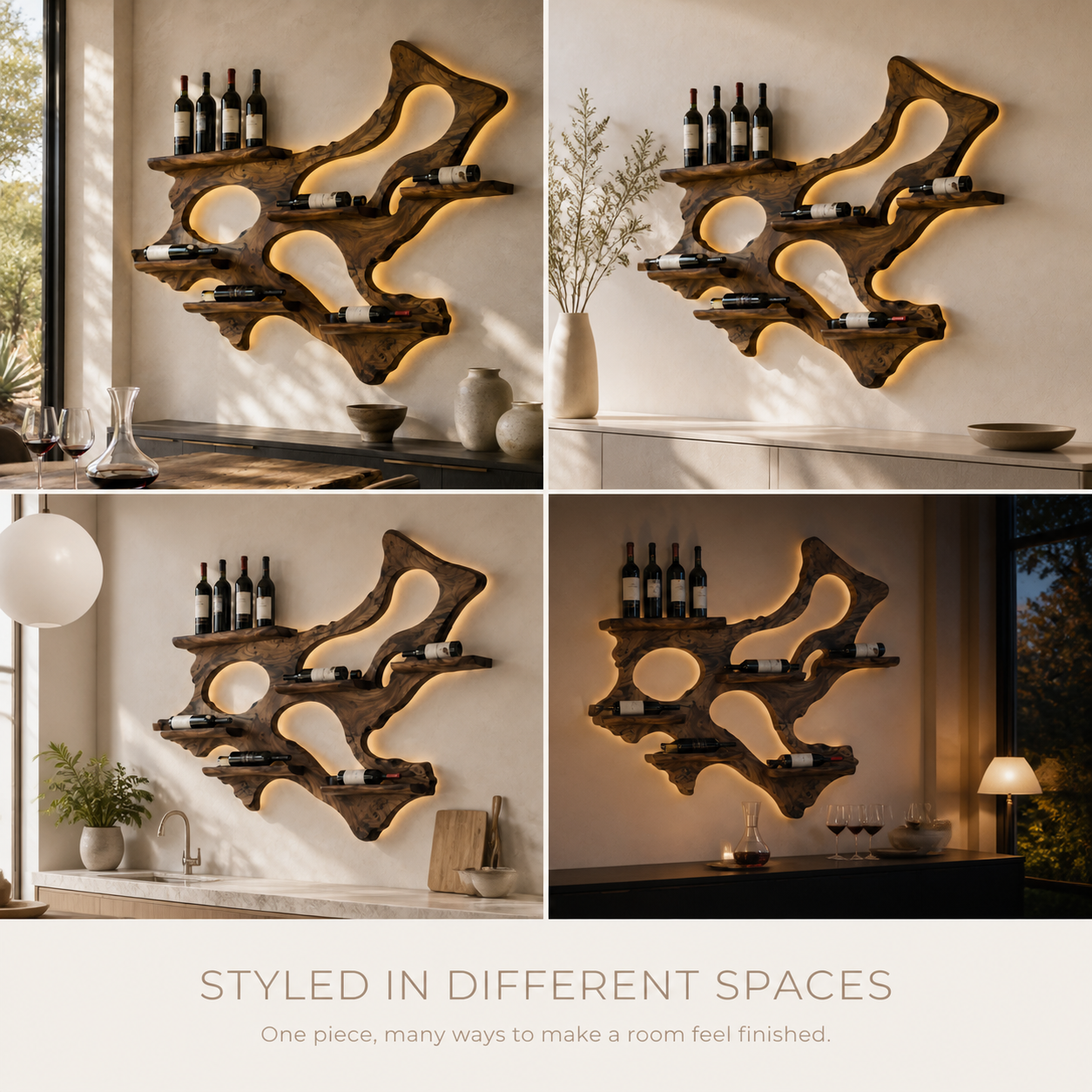 Isla Home Bar Wall Wine Holder - Design 329 - product image 10