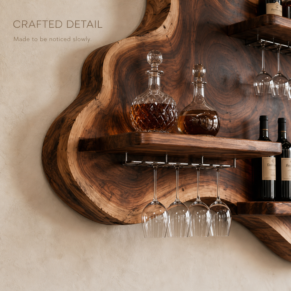 Elara Curved Natural Wood Wine Holder - Design 331 - product image 06