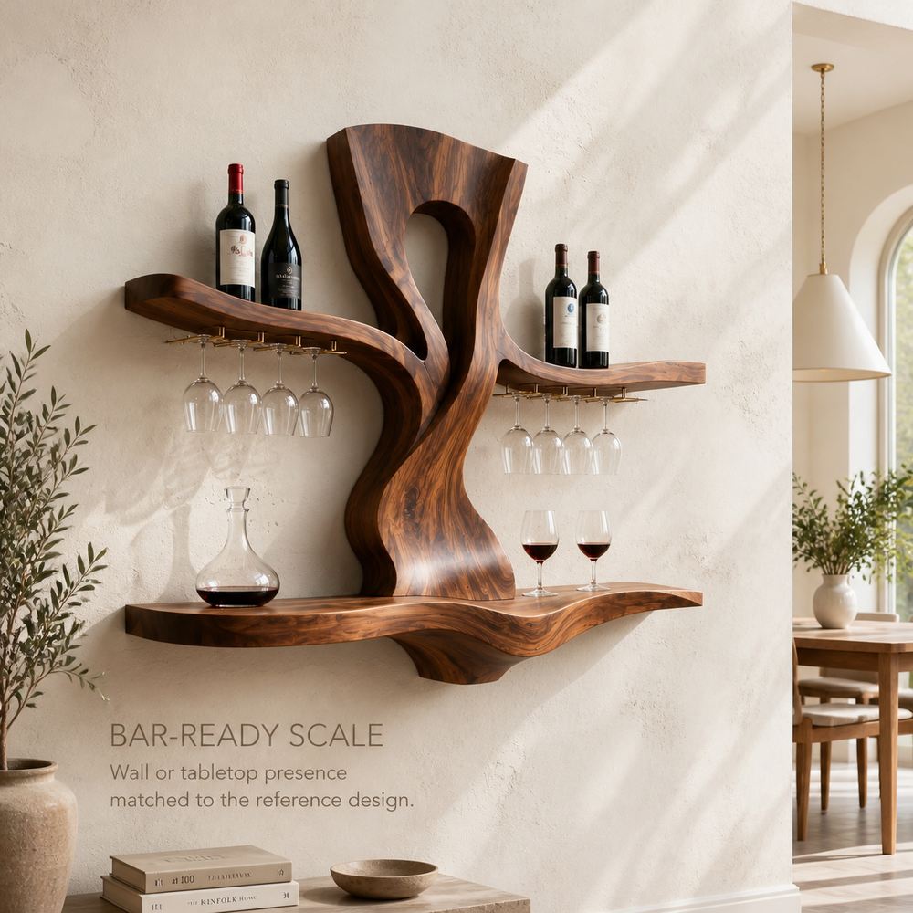 Avery Sculptural Wall Wine Rack - Design 334 - product image 04