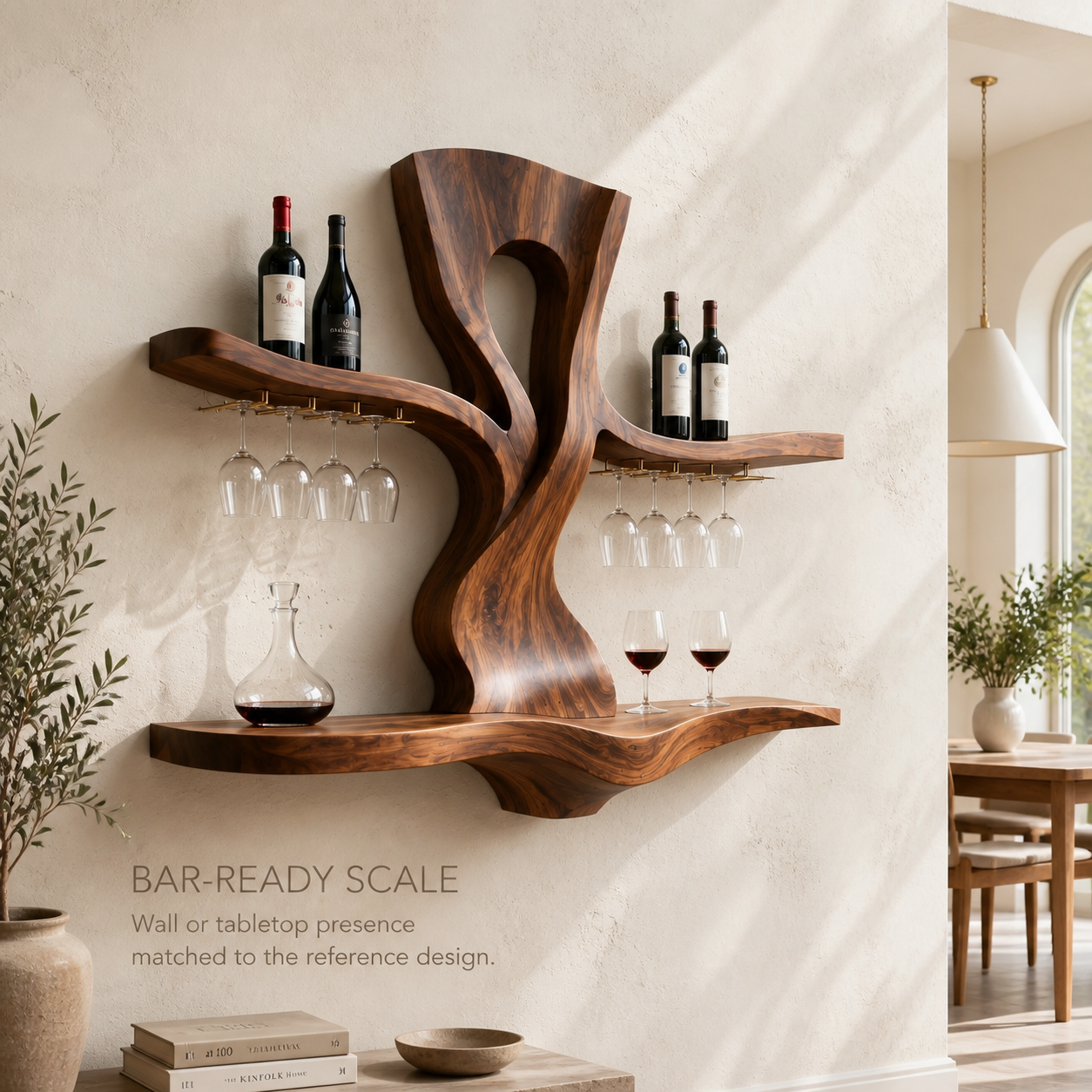 Avery Sculptural Wall Wine Rack - Design 334 - product image 04
